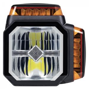LED reflektor so majákom a vyhrievaním
