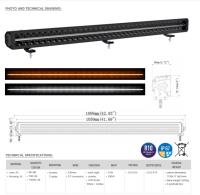LED RAMPA dvojradová KAMAR - 48 + 96 LED