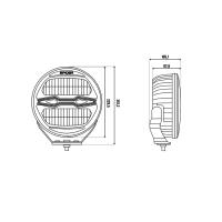 Pozičné svetlo / LED Reflektor SPIDER NINJA - 100W (oválne)