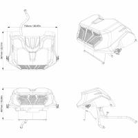 Relokačný kit na chladič CAN AM OUTLANDER G3 2025+