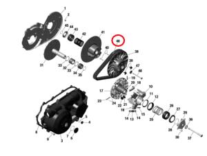 Remeň variátora (CAN-AM TRAXTER HD7) (422280225)