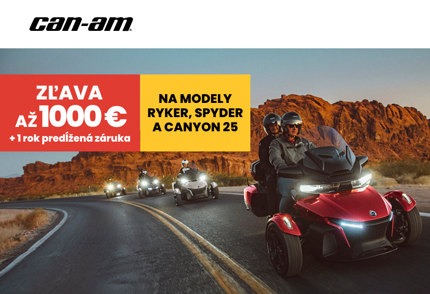 Can-Am 3-Wheel | Zľava až 1 000 € + predĺžená záruka