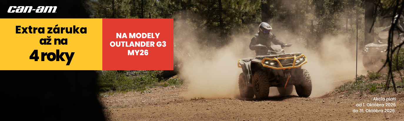 Can-Am Outlander G3 MY26 | extra záruka až na 4 roky